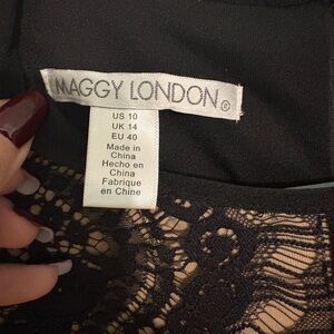 Maggy London Elegant Black Lace Dress size 10
Worn once, Like new condition